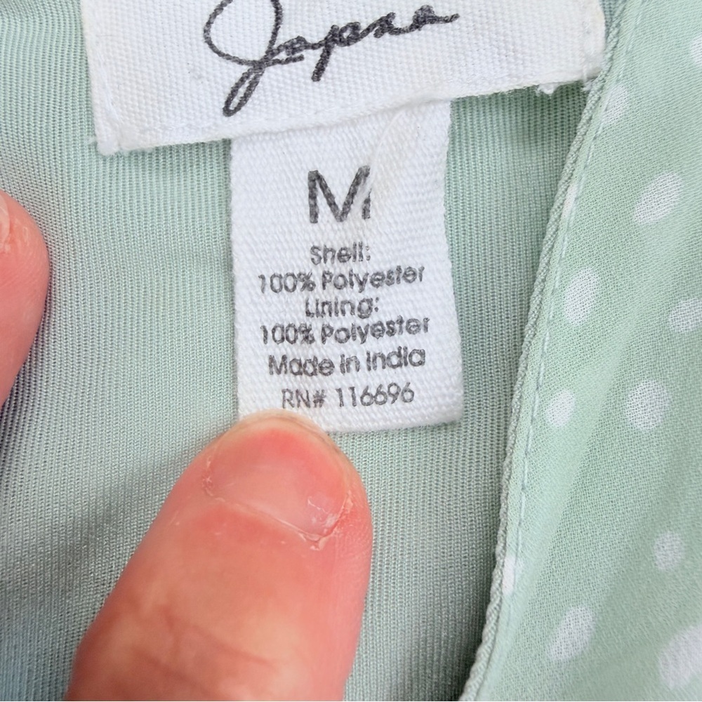 Japna Light Green Long Sleeve Dress - Picture 10 of 14
